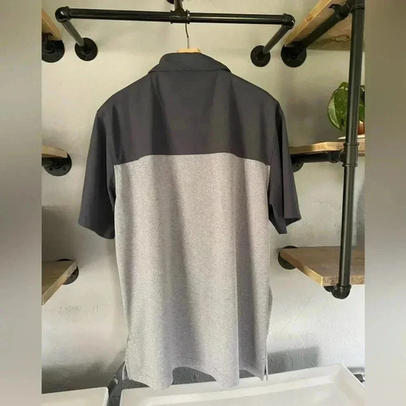 Bolle Men’s Polo Shirt Sz L Grey Casual Golf Tee Lightweight Breathable Active - Picture 2 of 11